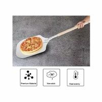 Paleta pentru pizza, din aluminiu, cu maner de lemn, 83 cm, Vivo PZW40